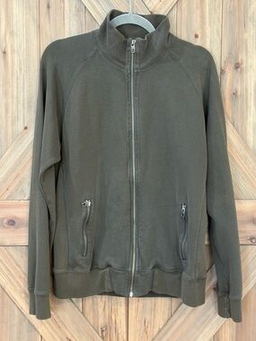 GAP Cotton Full Zip Mock Neck Cardigan Sweater